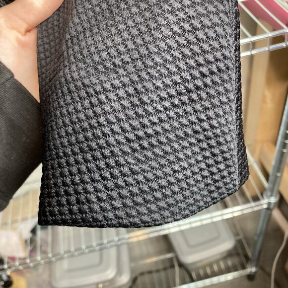 Vintage Ildi Marshall Women's Black Silk Tweed Blazer Size 12 Rhinestone Buttons - Picture 11 of 13